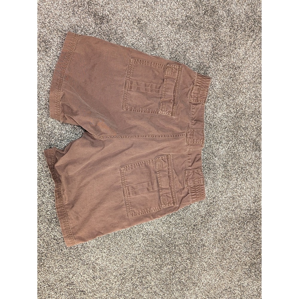 Natural Issue Mens Cargo Shorts Size 30 Cotton Elastic Waist Utility Pockets - Picture 8 of 10